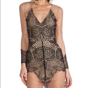 For love and lemons Antigua dress black medium